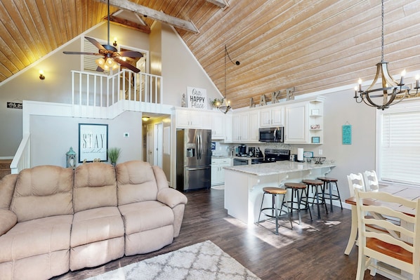 House (3 Bedrooms) | Interior - Lakefront Home w/ 2 Boat Slips, Fire Pit, Grill (Eatonton)