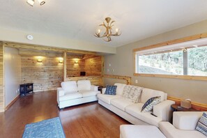 House (3 Bedrooms) | Interior - 3 BR Cabin w/ Hot Tub, Large Deck & Wifi (Jefferson)