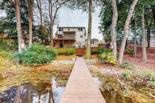 Waterfront Family Haven w/ Dock & Theater Room