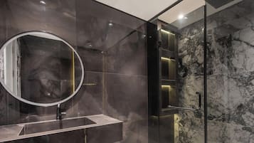 Appartement, balcon, vue ville | Salle de bain