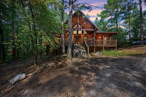 Exterior - Treetop Hideaway! Shuffleboard, Hot Tub, Fire Ring, Bunks, games! (Broken Bow)