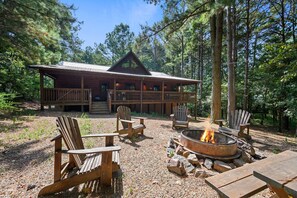 Property grounds - Treetop Hideaway! Shuffleboard, Hot Tub, Fire Ring, Bunks, games! (Broken Bow)