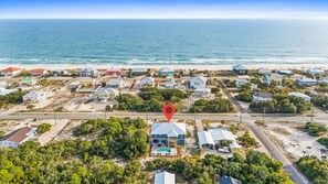 Exterior - House of Cards  Private pool and private hot tub. Short walk to the beach. (St. George Island)