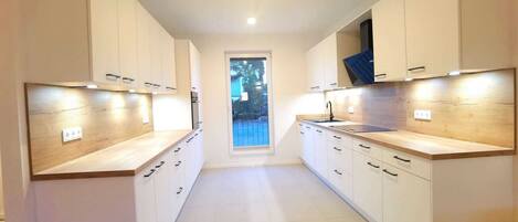 Fridge, oven, stovetop, dishwasher