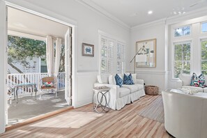 Living area - Spacious WaterColor Escape with Private Pool, Bikes & Golf Cart Near Seaside (Santa Rosa Beach)