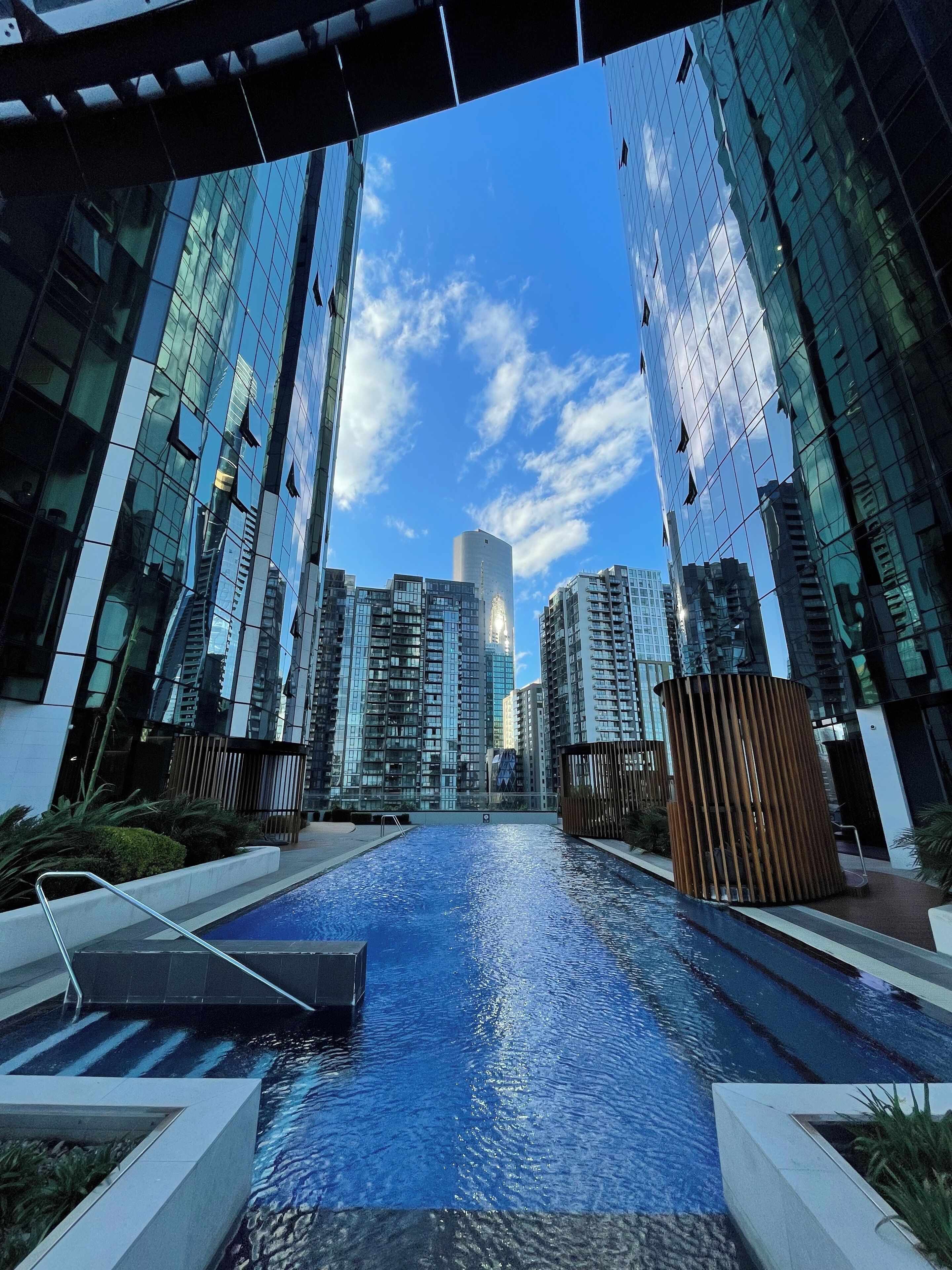 Piscine extérieure, piscine chauffée