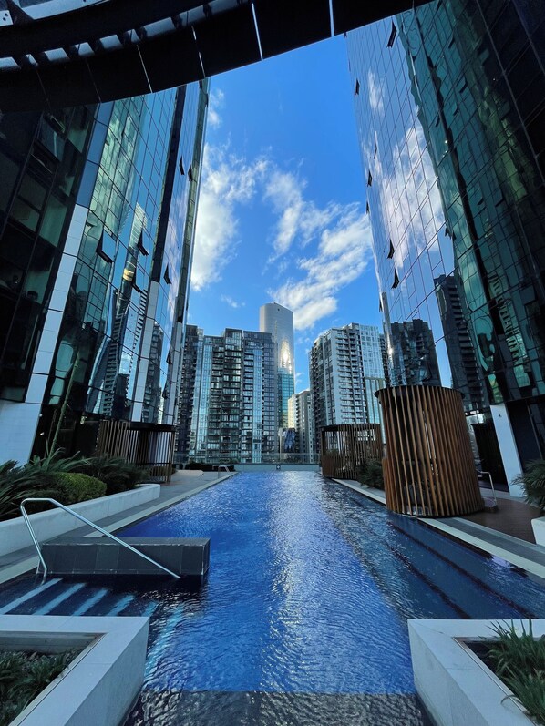 Outdoor pool, a heated pool - Stylish Southbank Living with Resort-Style Facilities (Southbank)