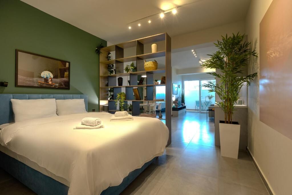 Deluxe Apartment, 2 Katil Ratu (Queen) | Meja, ruang kerja komputer riba, seterika/papan seterika, Wi-fi percuma 