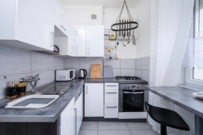 Private kitchen - Łódź Downtown Apartament – 38m2, Central Location (Łódź)