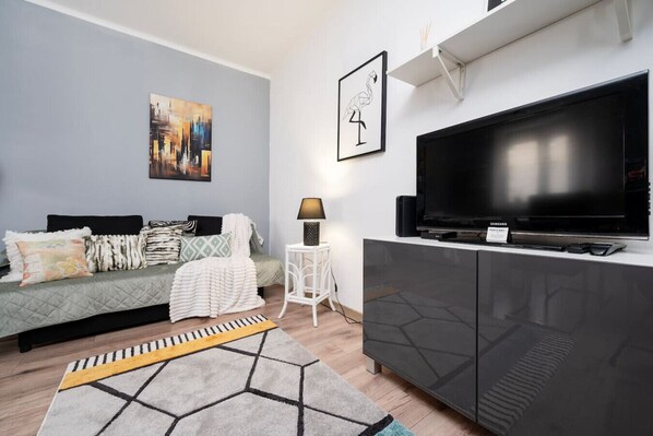 Living area - Łódź Downtown Apartament – 38m2, Central Location (Łódź)