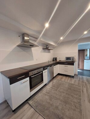 Microwave, stovetop, dishwasher - Vacation apartment in the Swabian Alb (Gerstetten)