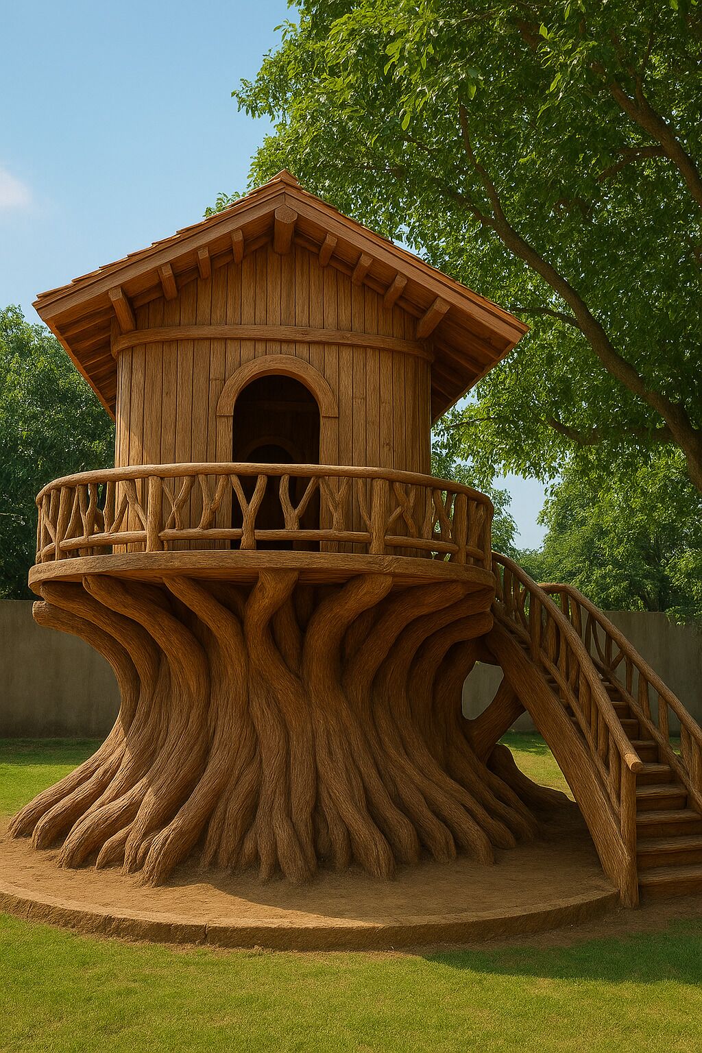 Tree House Confort, balcon, vue parc