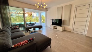 Family Villa, Pool View | Living area - Sunrise Villa PrivatePool by TrulyCyprus (Pervolia)