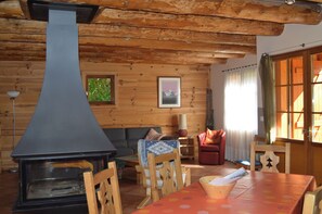 Télévision, cheminée