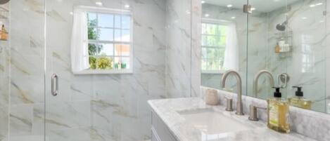 Shower, towels