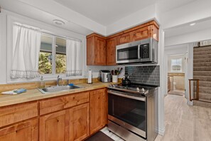 Fridge, microwave, oven, stovetop - Quiet 3BR Retreat, EV Charger, Fenced Yard (Tide) (Westport)