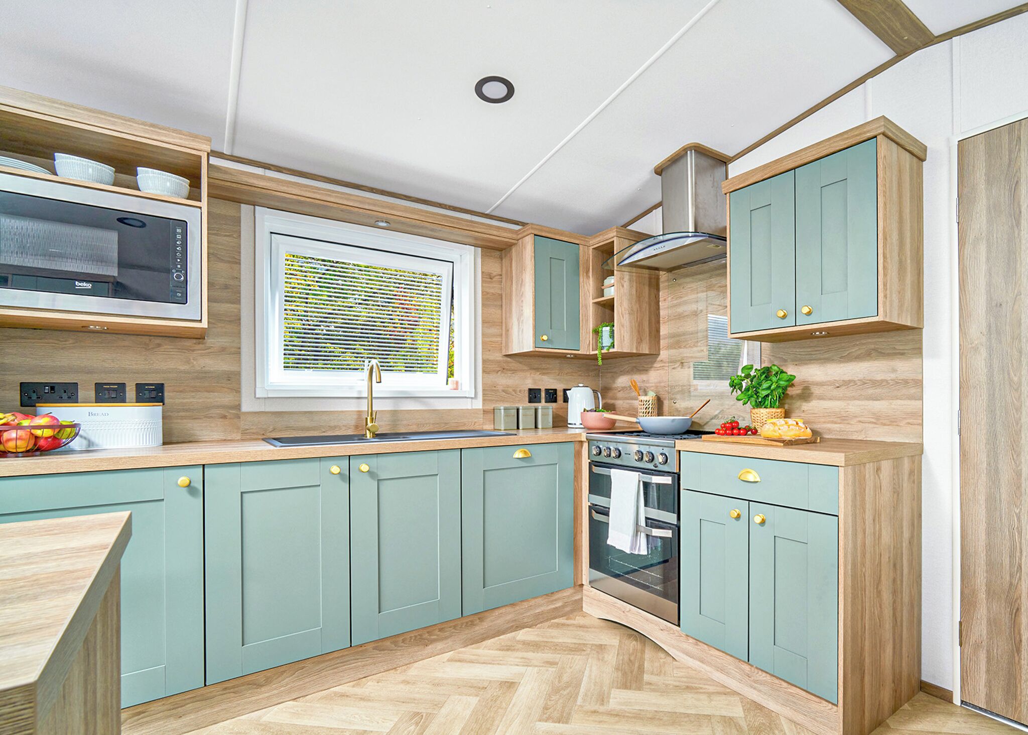 Fridge, oven, stovetop, toaster