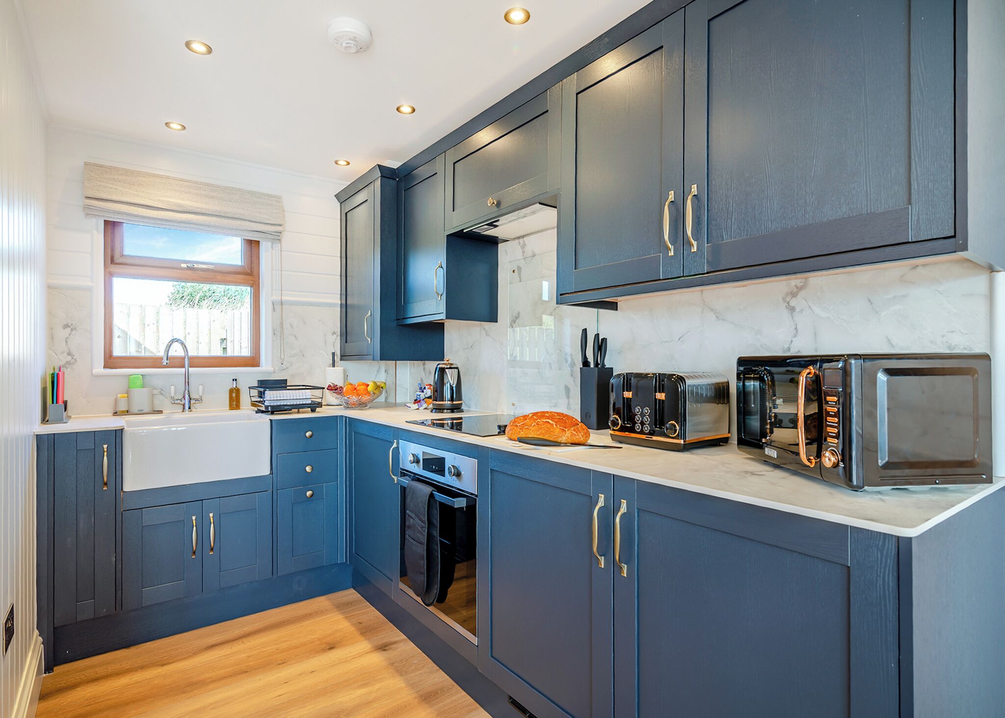 Fridge, oven, stovetop, toaster