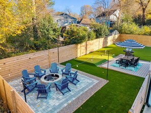 Outdoor dining - Spacious Raleigh Retreat | 5BR, Near Village District, NCSU & Downtown (Raleigh)