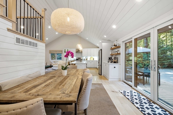 Dining - Juniper Presents: Loma House - Pool, Hot Tub & Sauna walk to Lake MI (Sawyer)
