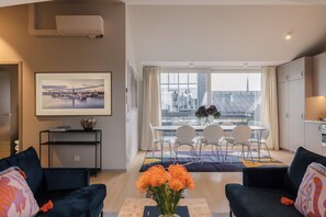 Luxury Suite, 4 Bedrooms, Terrace, City View | Living area - Grand House Stockholm (Stockholm)