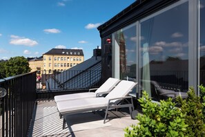 Luxury Twin Room, 2 Bedrooms, Terrace, City View | Terrace/patio - Grand House Stockholm (Stockholm)