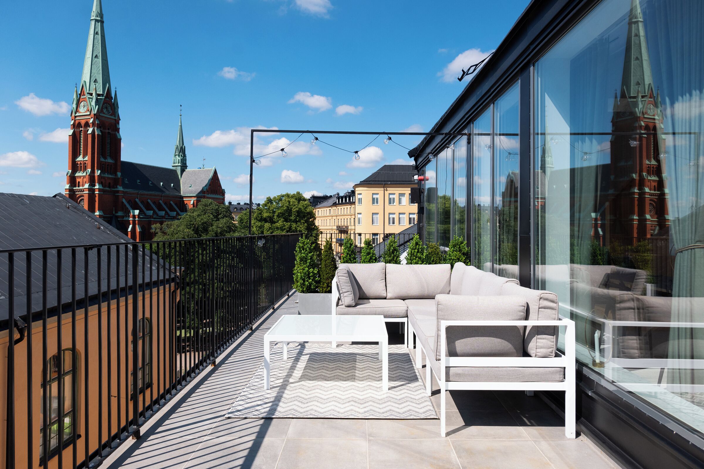 Luxury Twin Room, 2 Bedrooms, Terrace, City View | Terrace/patio