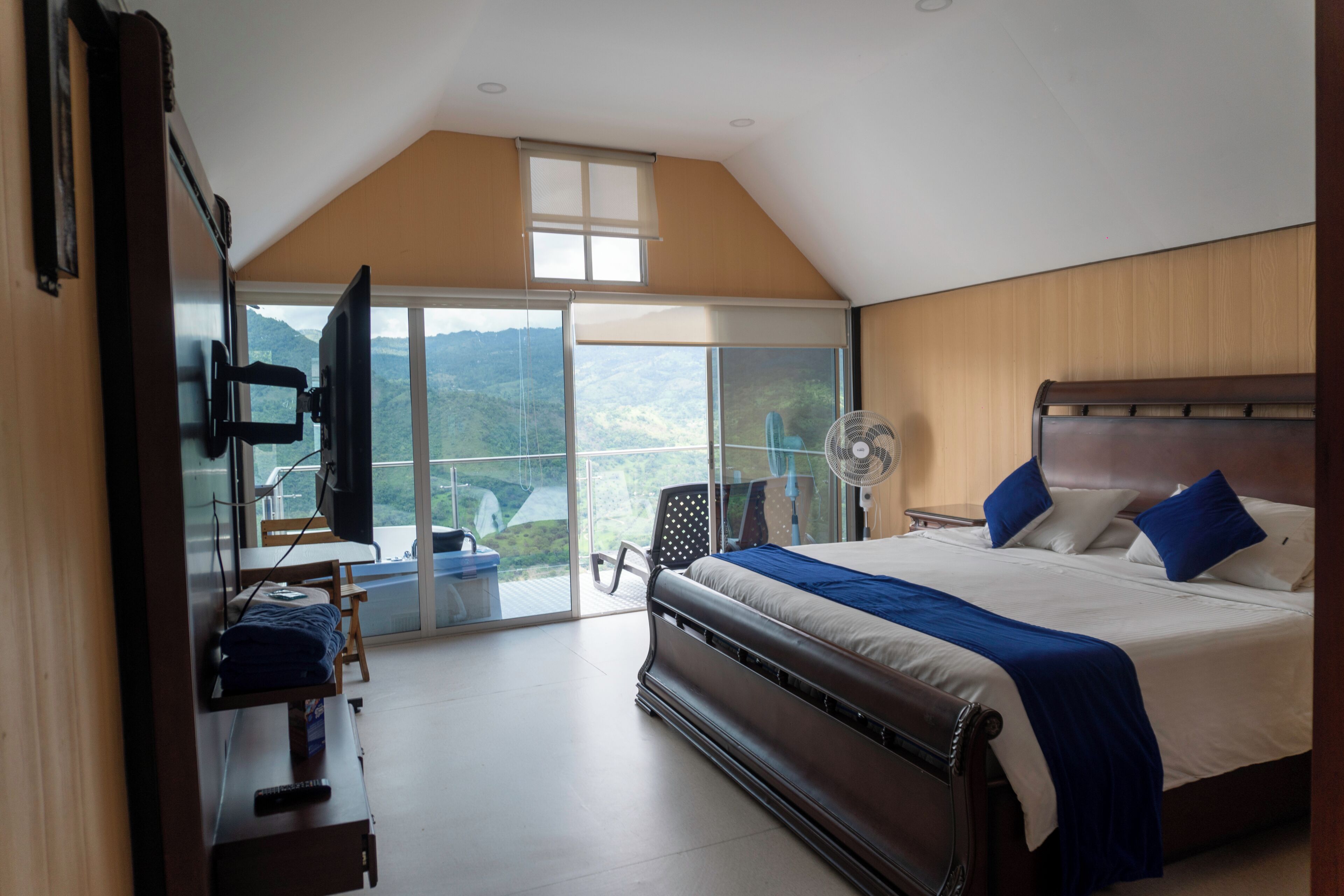 Deluxe bungalow, balkon, uitzicht op bergen