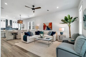 TV, fireplace - Stunning New 4br/4.5ba 30A Beach House Between Alys and Rosemary Beach Sleeps 14 (alys beach)