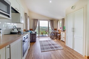 Oven, high chair, cookware/dishes/utensils