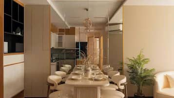 Presidential Suite, 2 Bedrooms, Club Lounge Access, City View | Egyptian cotton sheets, premium bedding, down comforters