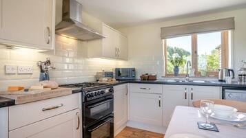 Microwave, oven, dishwasher, high chair