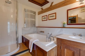 Hair dryer, towels