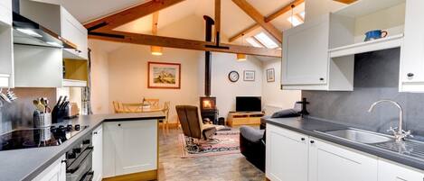 Oven, dishwasher, cookware/dishes/utensils