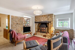 Fernseher, Kamin