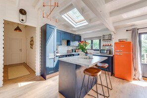 Microwave, oven, dishwasher, highchair