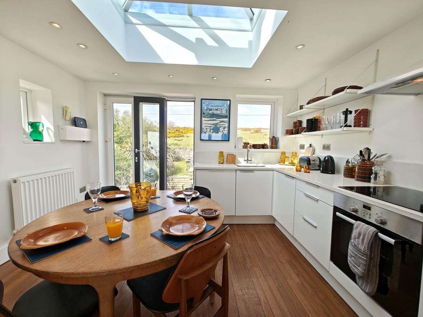 Microwave, oven, dishwasher, highchair