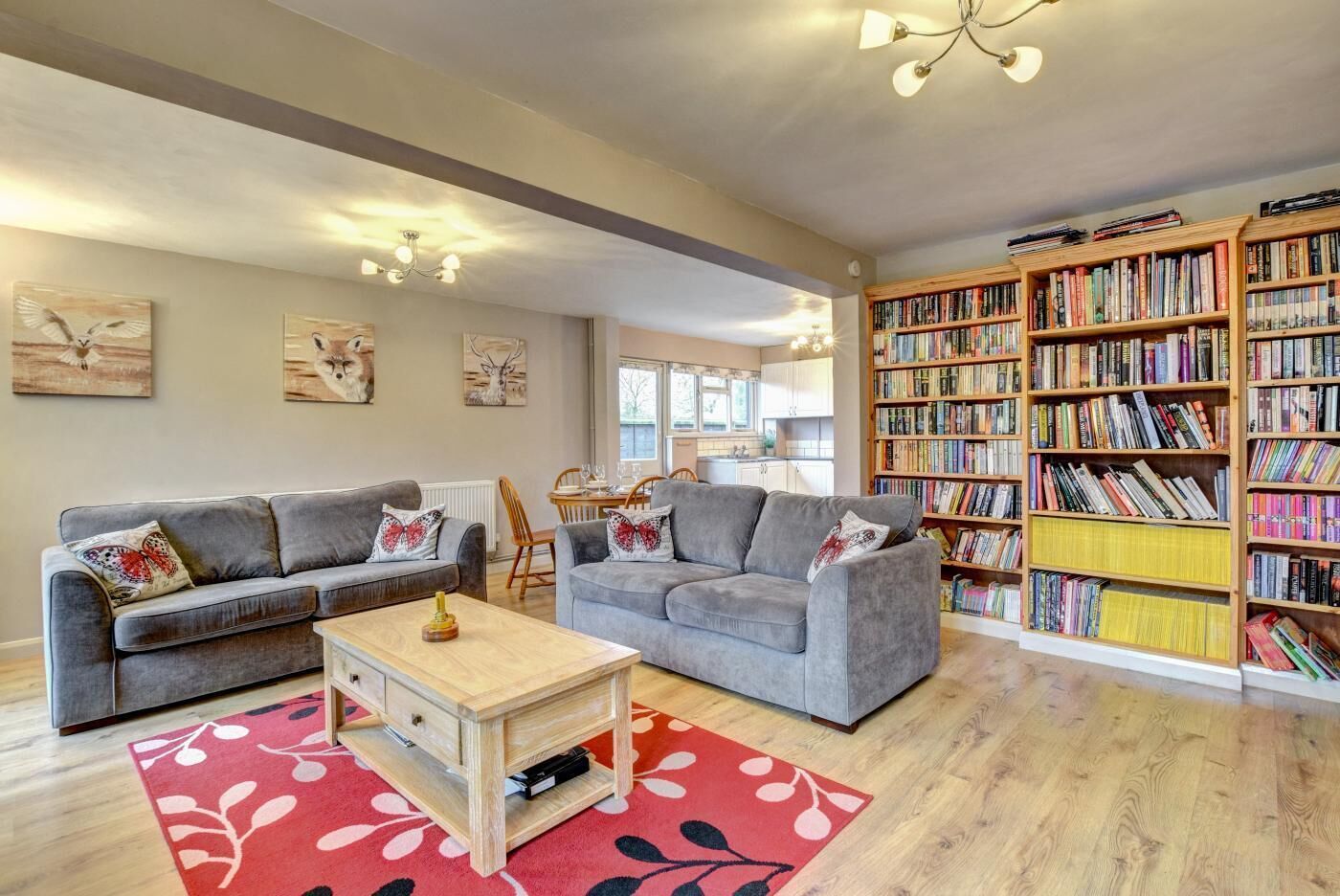 Télévision, cheminée