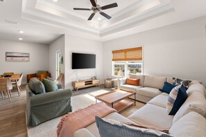 Living area - Family-Friendly Retreat w/ Pool, Beach Access (Port St. Joe)