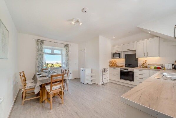 Microwave, oven, dishwasher, highchair