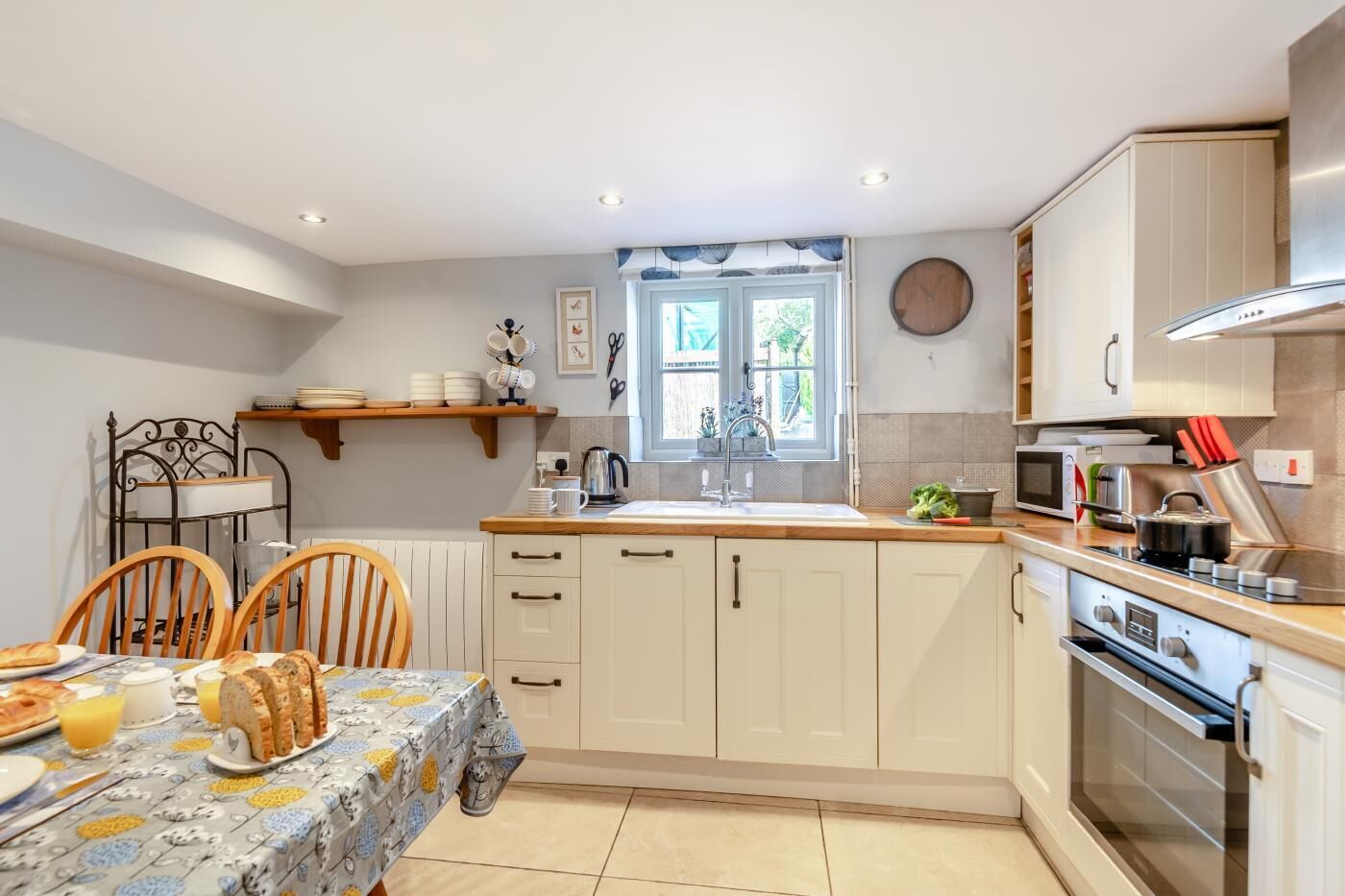 Microwave, oven, dishwasher, highchair