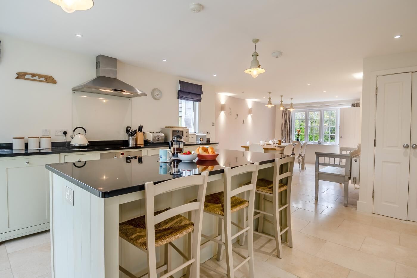 Microwave, oven, dishwasher, high chair