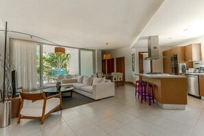 Living area - 4BR Penthouse (Cabarete)