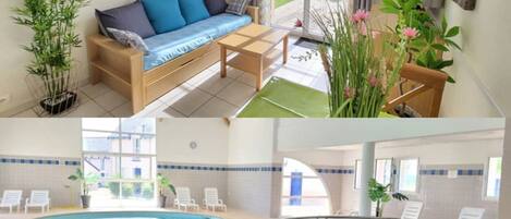 Indoor pool, a heated pool