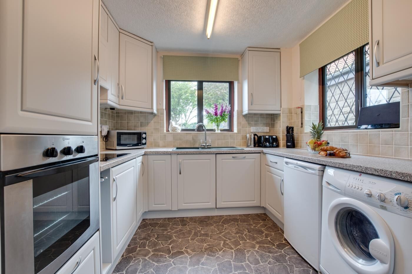 Microwave, oven, dishwasher, highchair