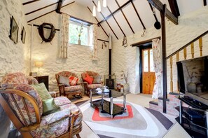 Télévision, cheminée