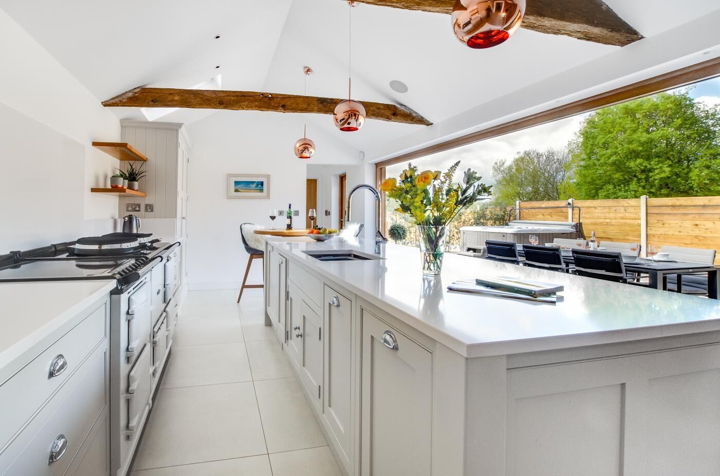 Microwave, oven, dishwasher, high chair