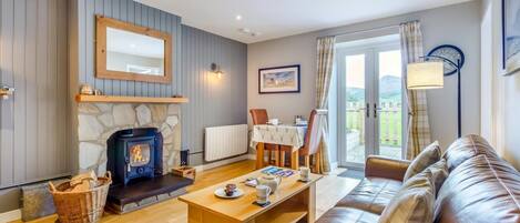 Télévision, cheminée