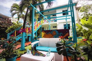 Majoituspaikan julkisivu