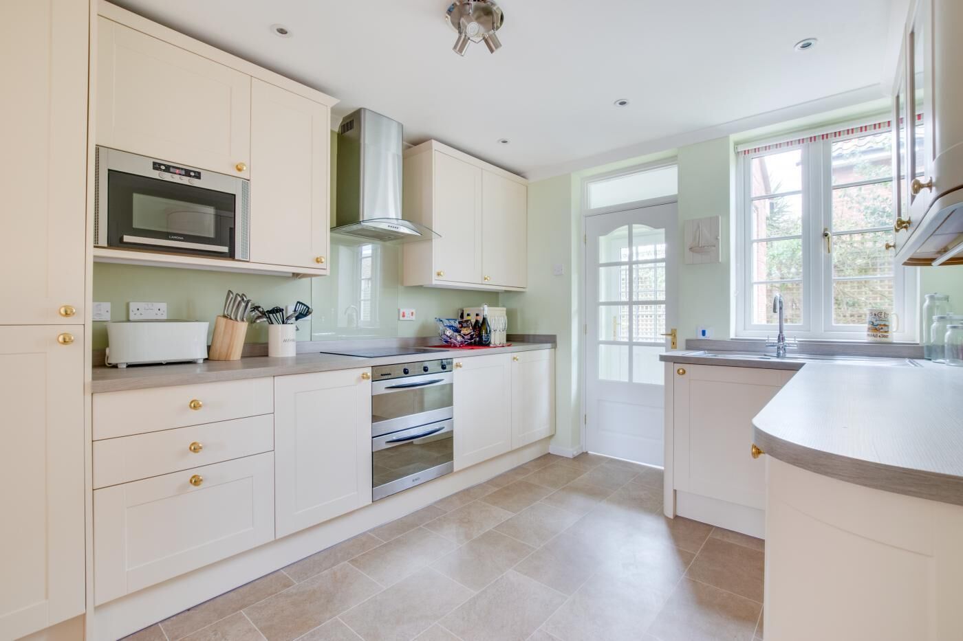 Microwave, oven, dishwasher, highchair